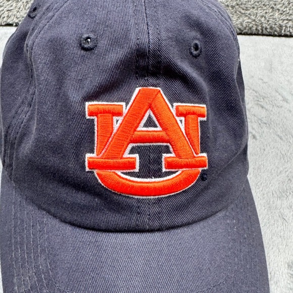 Auburn Tigers Baseball Cap Mens OSFA Navy Blue Excellent Embroidered Dad Hat - Picture 3 of 10